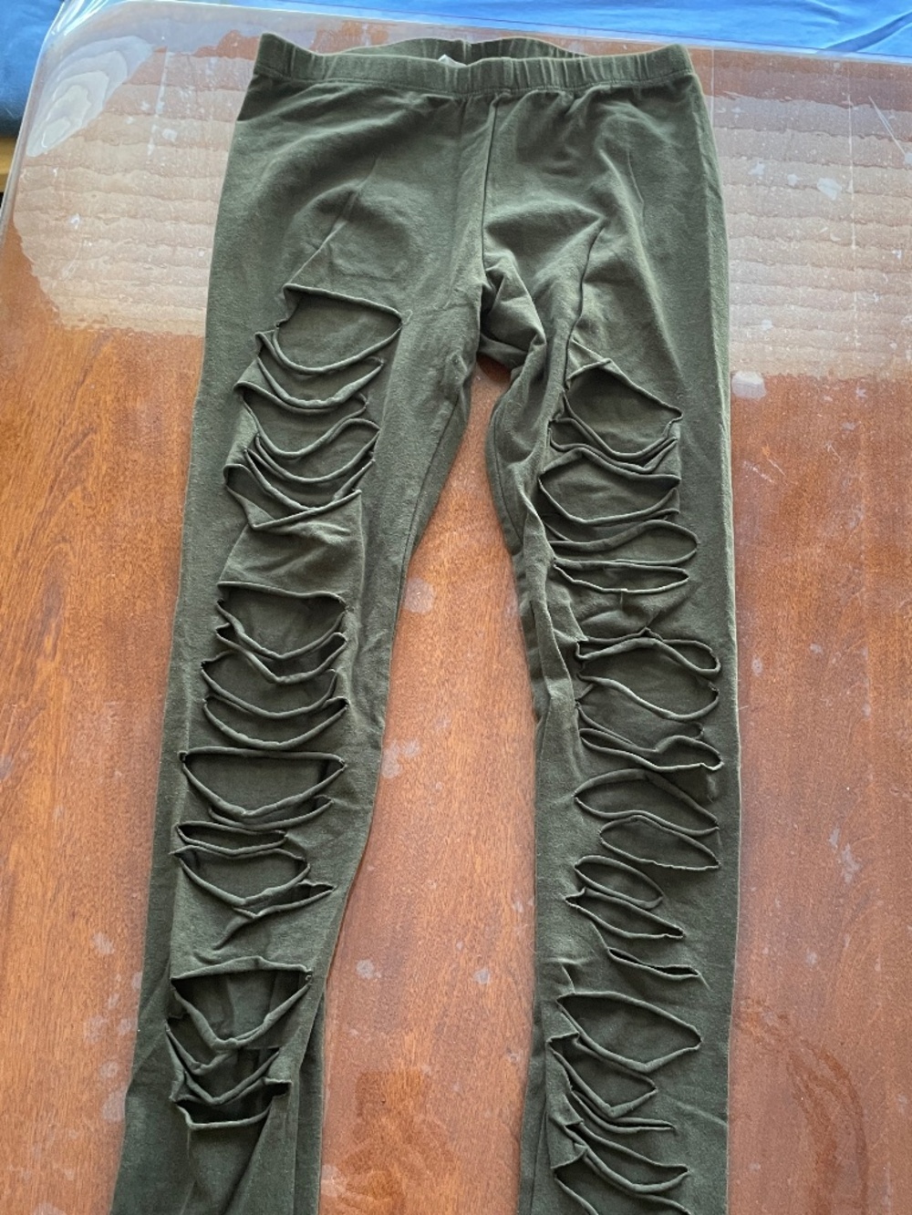 Amante Women's Ripped Leggings  size s